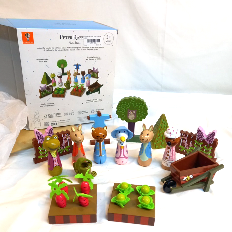 Orange Tree Toys Wooden Play Set Peter Rabbit Wooden Play Set BNIB