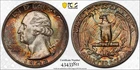 1943 Washington Quarter 25c • PCGS MS66 • Toning & color