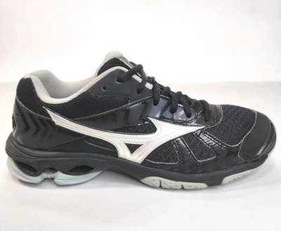 Mizuno Wave Bolt 7 Shoes Womens 9 Black Athletic Volleyball Sports Sneakers