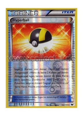 Pokemon 102/108 - Hyperball - Reverse Holo