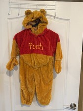Disney Store vintage Winnie the Pooh Plush one piece jumpsuit Costume Unisex xxs