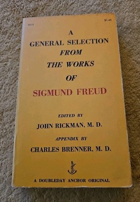 Sigmund Freud: A General Selection from the Works of 1957 Paperback Doubleday