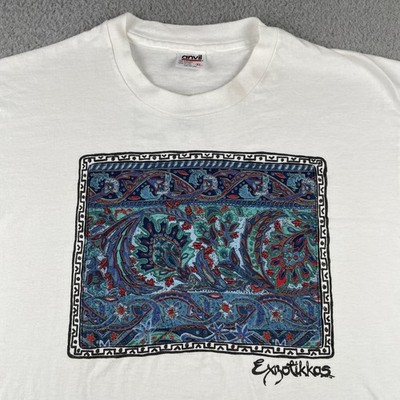 Vtg Anvil XL Single Stitch Shirt Exzotikkas By Keith Cary XL Anvil Made In USA