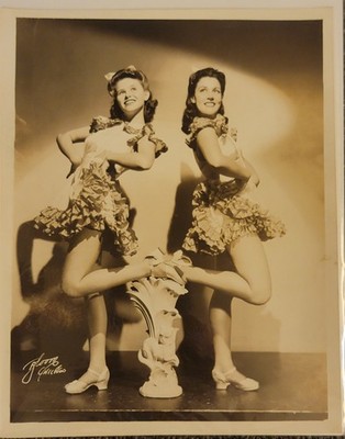 1940s 2 Beautiful Women June Taylor Dancers Toastettes Pin-Up Promotional Photo