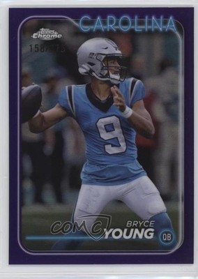 2024 Topps Chrome Purple Refractor 158/275 Bryce Young #16 0d0q