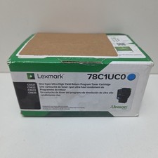 NEW GENUINE - LEXMARK 78C1UC0 CYAN TONER - CS521 CS622 CX622 - Sealed Ugly Box