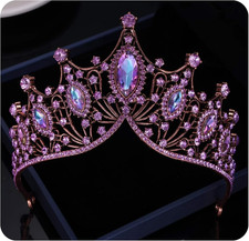 Baroque Queen Crown,Rhinestone Wedding Bridal Crown and Tiaras Crystal Headband