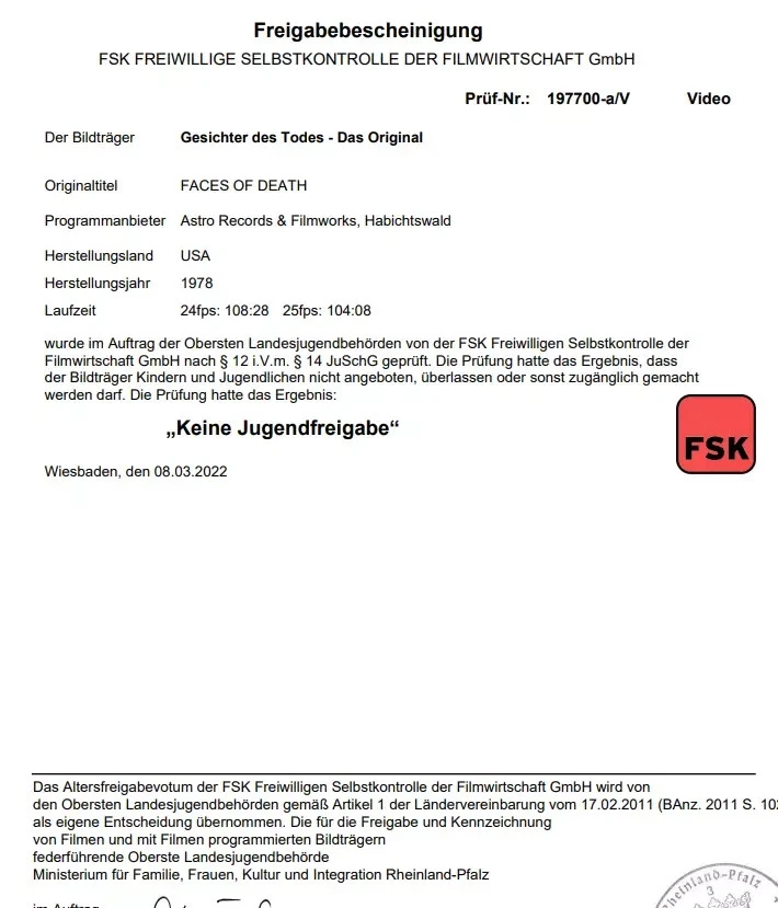 Gesichter des Todes - Große Hartbox / X-rated - Limitierte Blu Ray NEU - Bild 3 von 4