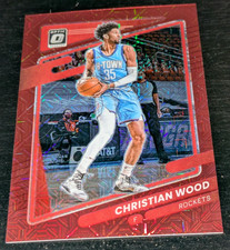 Christian Wood Houston Rockets 2021-22 Donruss Optic RED CHOICE PRIZM #'ed /88