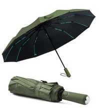 Large Double-Ribs Umbrella Automatic Folding Umbrella for Women Men, Travel, ...