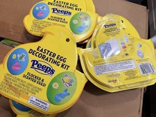 Peeps Easter Egg Decorating Kit. Flocked And Scented Eggs Complete And New