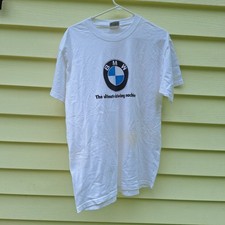 Vtg 90s BMW Lifestyle Ultimate Driving Machine Top M USA Y2K 80s Stain Thrashed