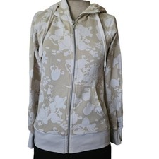 Tan Full Zip Cotton Hoodie Size XS