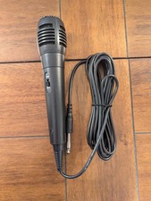Wired High Grade Low Noise Microphone Portable Cable Black As Is Used Condition