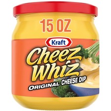 Cheez Whiz Cheese Dip, 1 Jar, Original Flavor, Easy Dip, 15 oz.