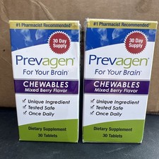 2 PACK - Prevagen CHEWABLE Tablets 60 Count -...