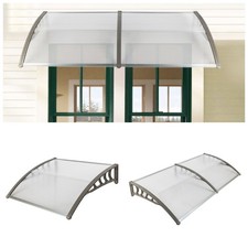 Cubierta de policarbonato para toldo de puerta de ventana de 80*38 pulgadas/40*38 pulgadas protección contra la lluvia