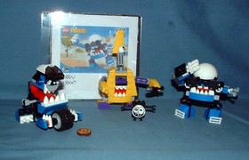 (3) MIXELS, SERIES 7, SETS NO. 41554, 41556, & 41560 - LEGO - 2016 - USED