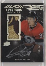 2019 SPx UD Black Lustrous Rookie 2020-21 Update Rudolfs Balcers Patch Auto 0gn4