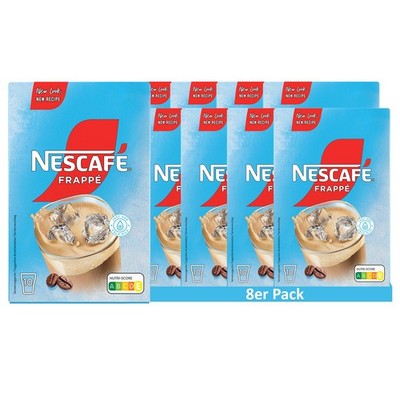 NESCAFÉ Frappé Typ Iced-Coffee, Löslicher Eiskaffee, Instantkaffee (8er Pack)