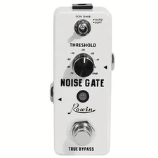 Rowin Noise Gate Pedal - Dual Mode Suppression for Pure White 