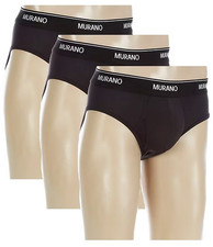 Murano Mne's Brief Comfort Stretch Fabric Black 3-Pack XL