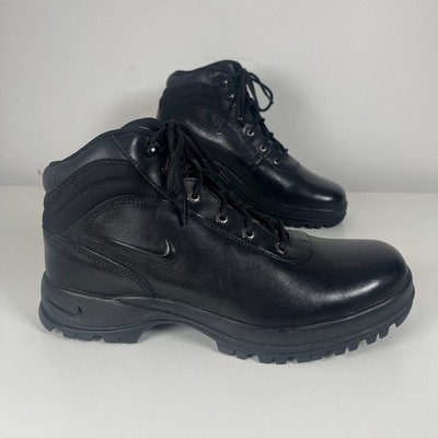Nike ACG Mandara Leder Wanderschuhe Herren Größe 9,5 UK dreifach schwarz   neu 2012