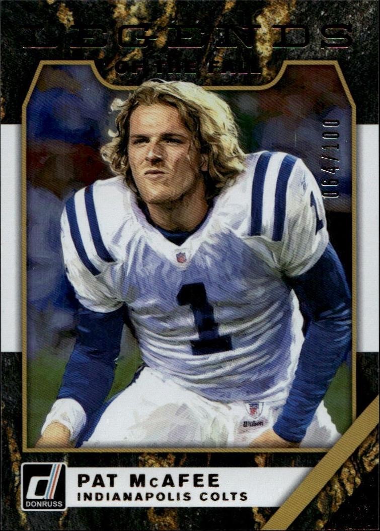 2019 Donruss #LF-4 Pat McAfee Legends of the Fall /100