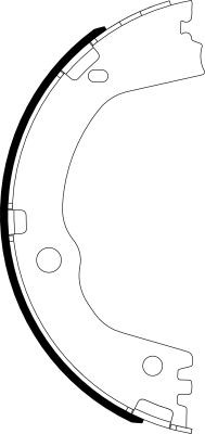 Rear Brake Shoe Set Fits Hyundai Kia Mintex MFR742 1 Year Warranty