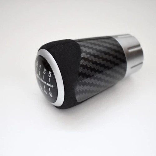 Carbon Performance Alcantara Shift Knob 6 Speed Weighted for BMW M3 E46 E60 E90 - Picture 5 of 7