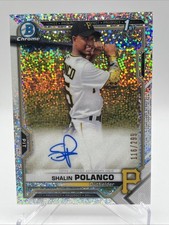 2021 Bowman Chrome - Prospect Autographs Shalin Polanco #CPA-SP Speckle...