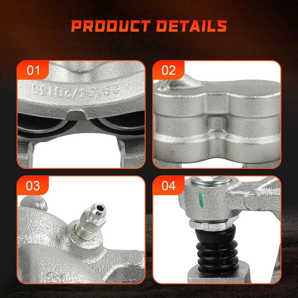 Pair Front Disc Brake Calipers w/Bracket For 2015-2019 FORD TRANSIT-150 250 350 - Image 4 of 4