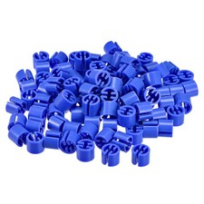 300pcs Clothes Hanger Marker Blank Fit 3.5mm Rod Garment Coding Deep Lake Blue