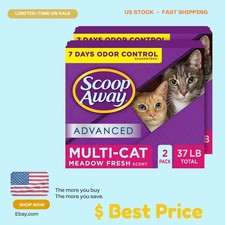 Advanced Multi Cat Clumping Litter Meadow Fresh Scent 2 Pack 18.5lb