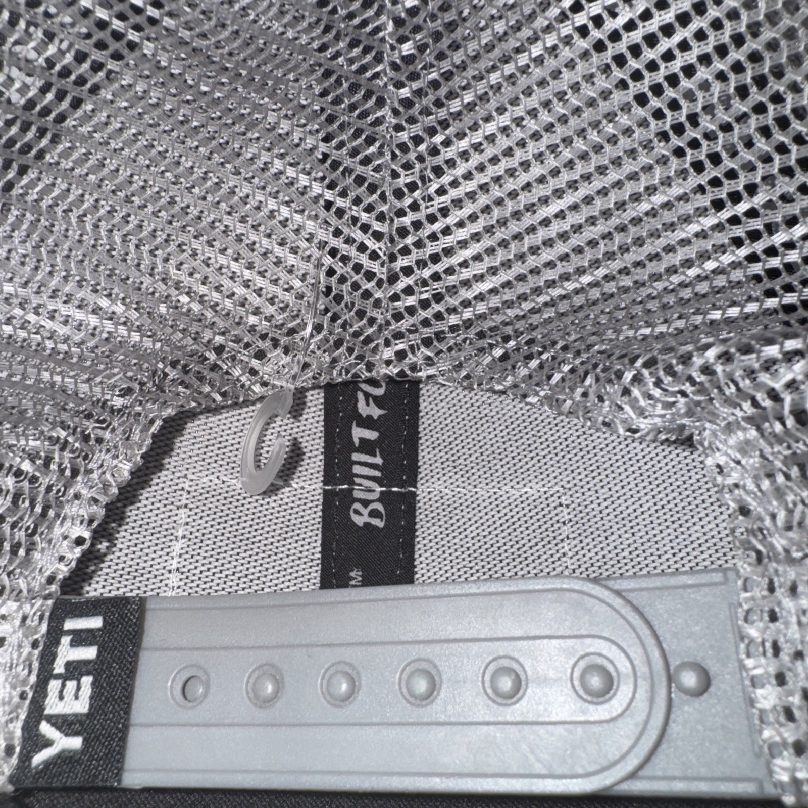 Yeti Adjustable Gray Hat Mesh Snapback Trucker Ca… - image 3