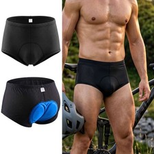 Men 3D Padded Cycling Liner Shorts Breathable Mesh Shock Absorb Bike Underwear
