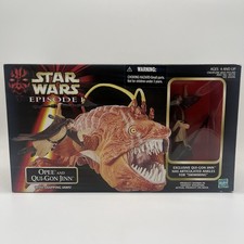 Hasbro Star Wars Opee And Qui-Gon Jinn With S...