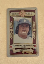 1982 PERMA GRAPHIC==SUPER STAR==GOLD #-212 FERNANDO VALENZUELA==L.A.  DODGERS