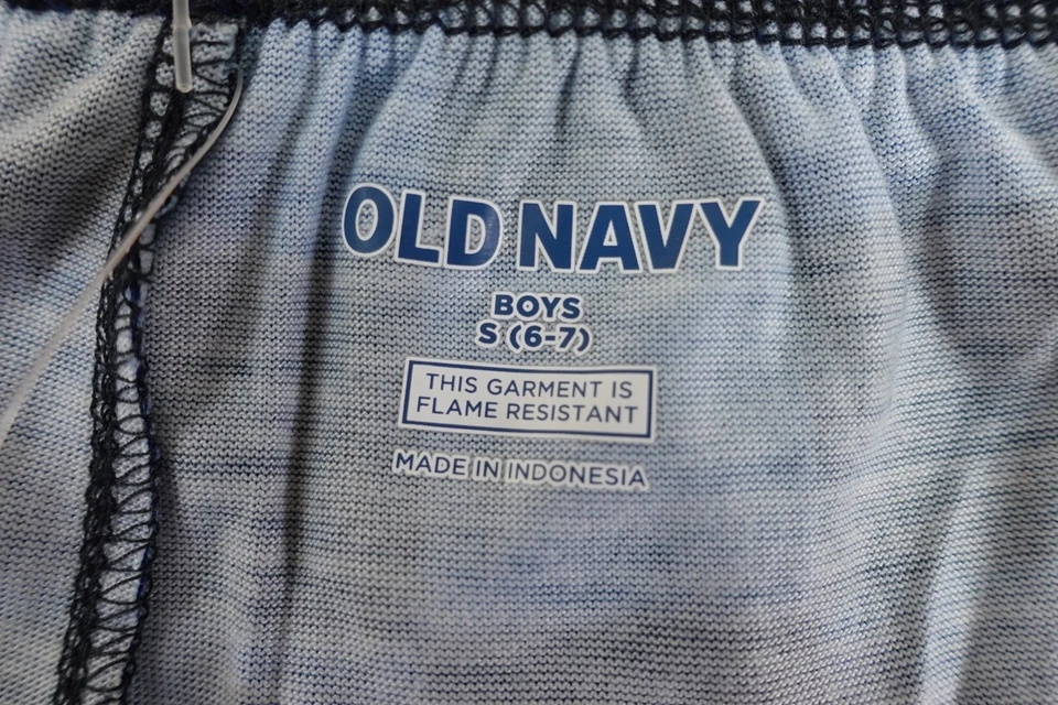 Pantalones jogger de pijama tejido jersey a cuadros azul negro pequeño (6/7) azul marino antiguo para niños nuevos con etiquetas Foto 3 de 4