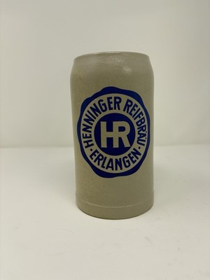 Henninger Reifbrau Erlangen Stoneware Beer Stein 1 Liter 33 ounces - Gray