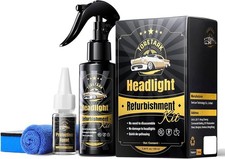 Toretark Headlight Restoration Kit No Sanding Restore Yellowed Blurred Lenses