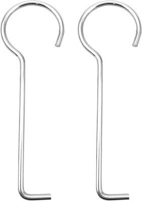 #ad 2 PCS Drain Key Lifting Hook 304 Stainless Steel Drain Grate Puller Lift Out Ke $16.37