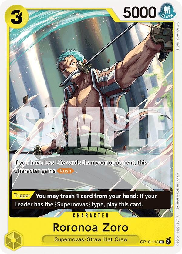Roronoa Zoro (113) - Normal OP10-113 Royal Blood NM
