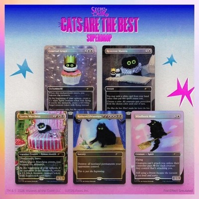 PRESALE | MTG Secret Lair ''Cats are the Best'' | Purr Majesty |Foil Edition