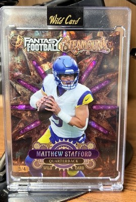 Wild Card 2026 Fantasy Football Steampunk Matthew Stafford 3/4 FSPPU10-MS