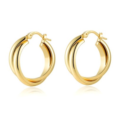 Gold Statement Earrings For Women, Hoop Earrings Jewelry for Women, Hoop Th - 01