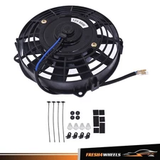 7" inch Universal Slim Fan Push Pull Electric Radiator Cooling Mount Kit 12V