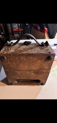 General Electric AC Analog Volt-Ammeter 60Hz 0-7.5A/0-300A Wood Case