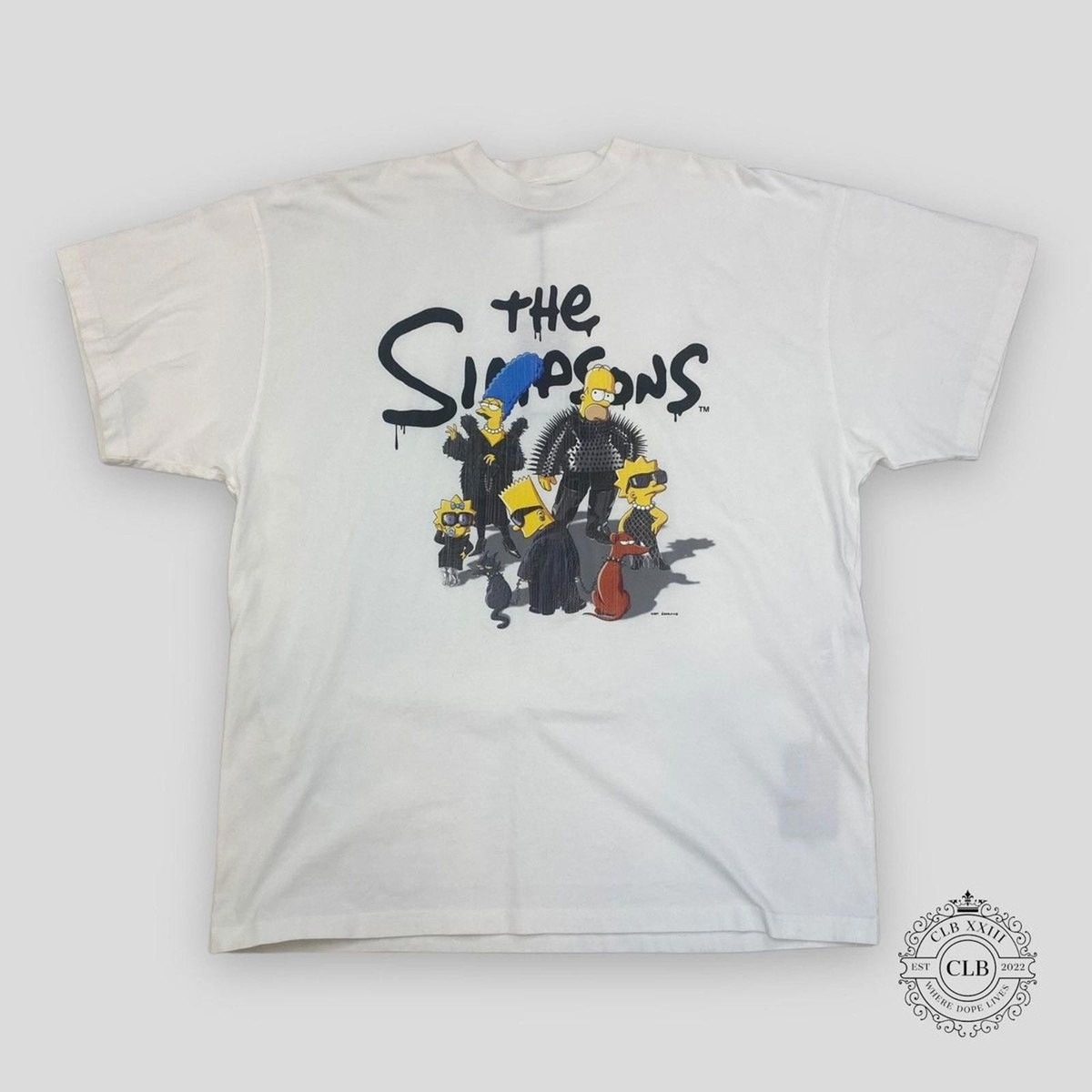 BALENCIAGA 'THE SIMPSONS' OVERSIZED TEE - WHITE | eBay