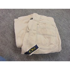 OP Ocean Pacific Pants Mens 30x26 Beige Corduroy Cargo Pants Drawstring Waist